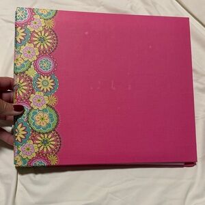 Pink Floral Kids Scrapbook